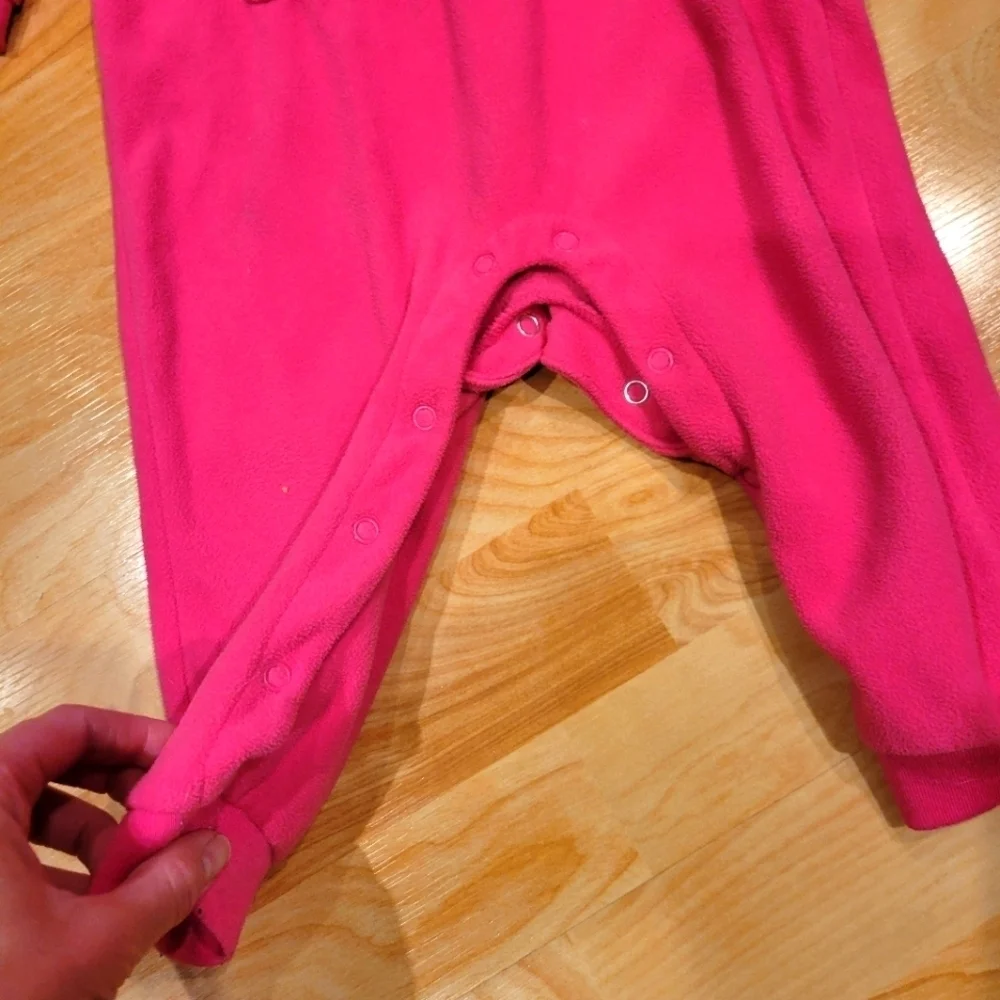 Carter's Hooded Fox Fleece Jumpsuit Size 24 Months